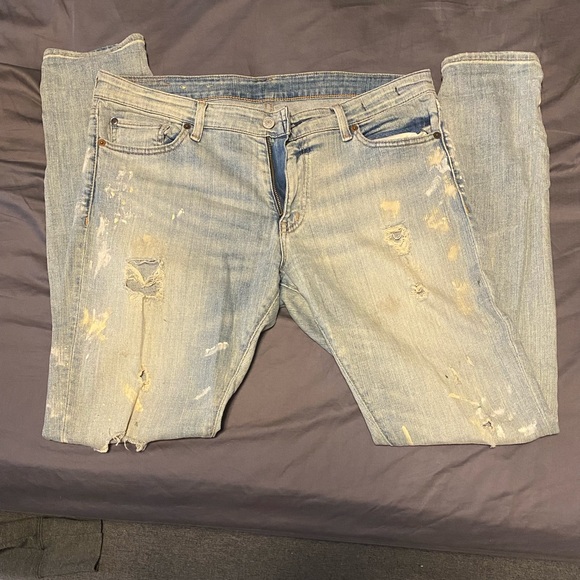 Ralph Lauren distressed boyfriend jeans - Picture 1 of 5